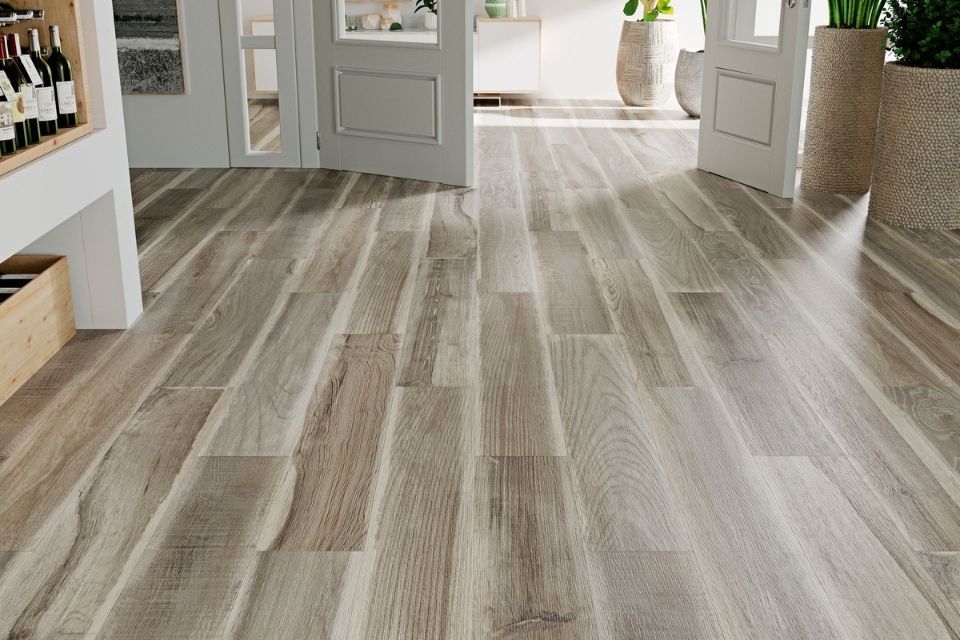 Emser Orchard porcelain gray colored tile 